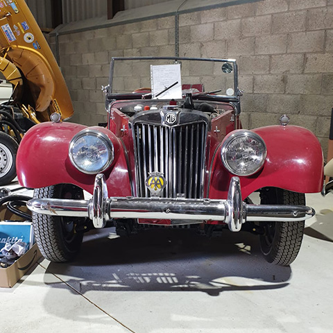 an MG classic car having been restored by HR Classics